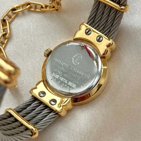 AUTHENTIC VINTAGE PHILIPPE CHARRIOL TWO-TONED WATCH - Picture 9 of 10